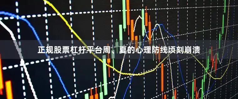 正规股票杠杆平台周、夏的心理防线顷刻崩溃